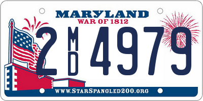 MD license plate 2MD4979