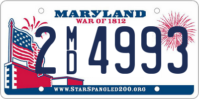 MD license plate 2MD4993