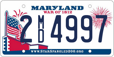 MD license plate 2MD4997