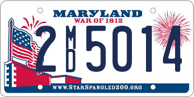 MD license plate 2MD5014
