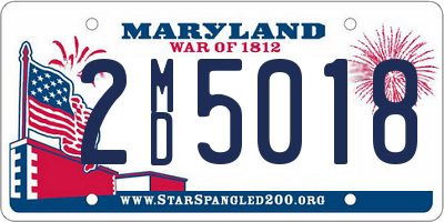 MD license plate 2MD5018