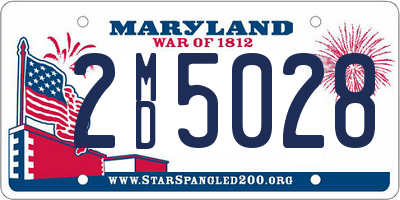 MD license plate 2MD5028