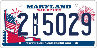 MD license plate 2MD5029