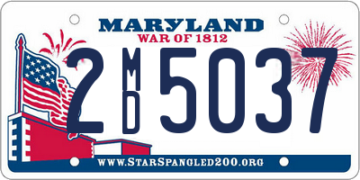 MD license plate 2MD5037