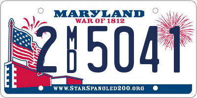 MD license plate 2MD5041