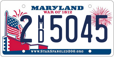 MD license plate 2MD5045