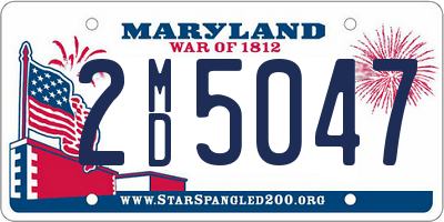 MD license plate 2MD5047