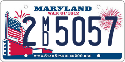 MD license plate 2MD5057