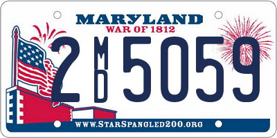 MD license plate 2MD5059