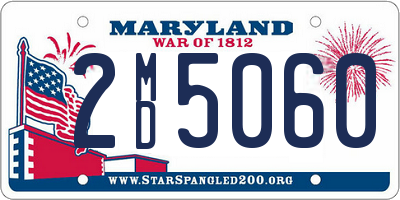 MD license plate 2MD5060