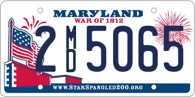 MD license plate 2MD5065