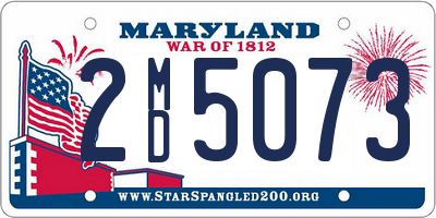 MD license plate 2MD5073