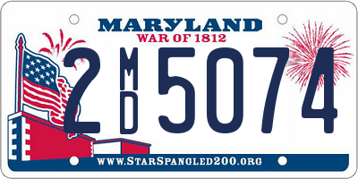 MD license plate 2MD5074