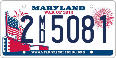 MD license plate 2MD5081