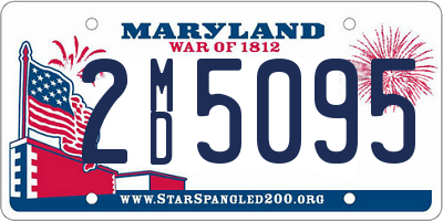 MD license plate 2MD5095