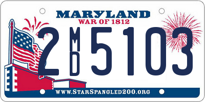 MD license plate 2MD5103