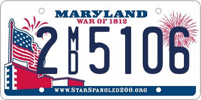MD license plate 2MD5106