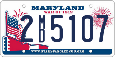 MD license plate 2MD5107