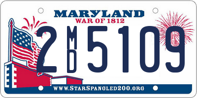 MD license plate 2MD5109