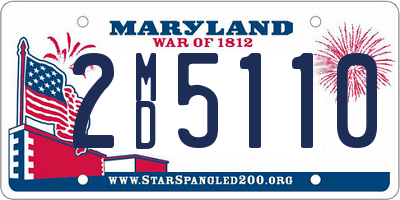 MD license plate 2MD5110