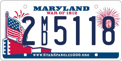 MD license plate 2MD5118