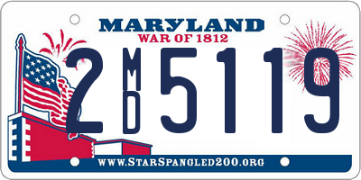 MD license plate 2MD5119