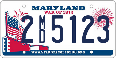 MD license plate 2MD5123