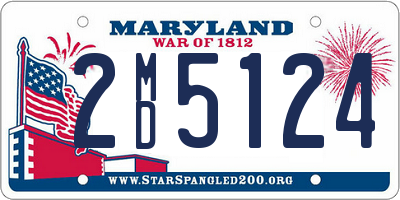 MD license plate 2MD5124