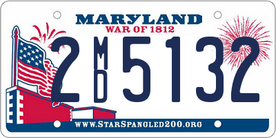 MD license plate 2MD5132