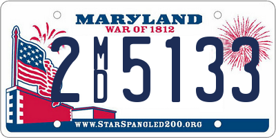 MD license plate 2MD5133