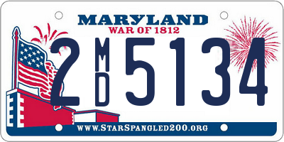 MD license plate 2MD5134