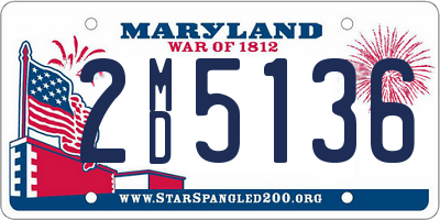 MD license plate 2MD5136