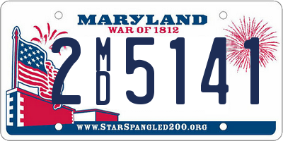 MD license plate 2MD5141