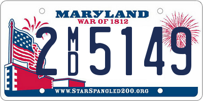 MD license plate 2MD5149