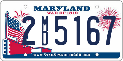 MD license plate 2MD5167