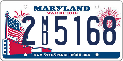 MD license plate 2MD5168