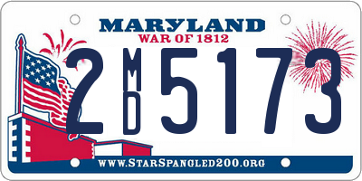 MD license plate 2MD5173