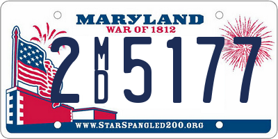 MD license plate 2MD5177