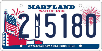 MD license plate 2MD5180