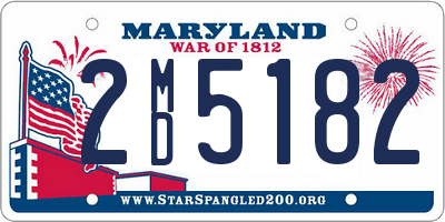 MD license plate 2MD5182