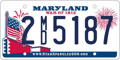 MD license plate 2MD5187