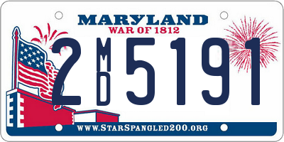 MD license plate 2MD5191