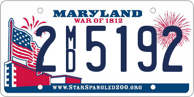 MD license plate 2MD5192