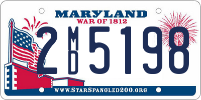 MD license plate 2MD5198