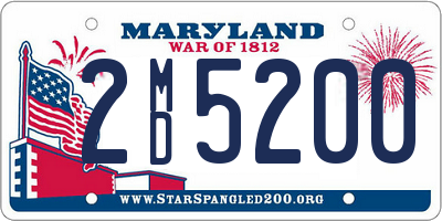 MD license plate 2MD5200