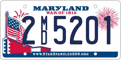 MD license plate 2MD5201