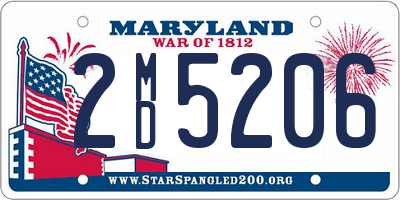 MD license plate 2MD5206