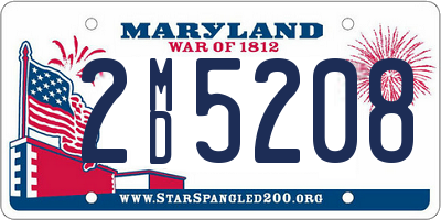 MD license plate 2MD5208