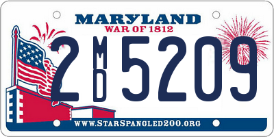 MD license plate 2MD5209