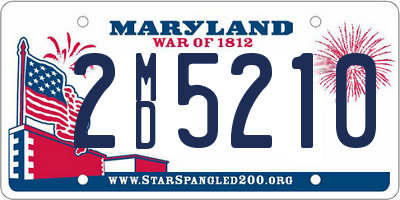 MD license plate 2MD5210